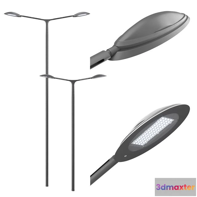 1554641 - Technilum Semillon - Schreder Hestia - Double sided 3D Max