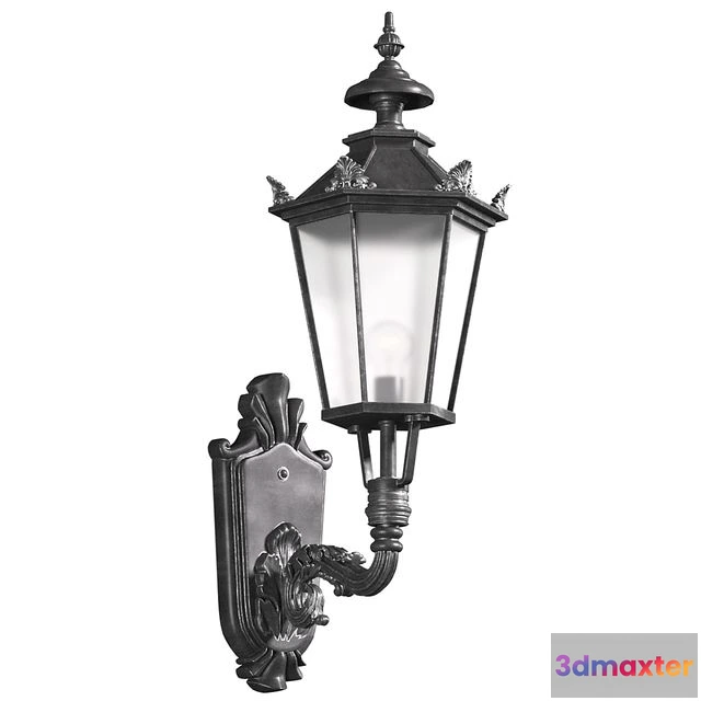 1557459 - Classical Outdoor Wall Lamp Lighted Lantern Sconce 3D Max