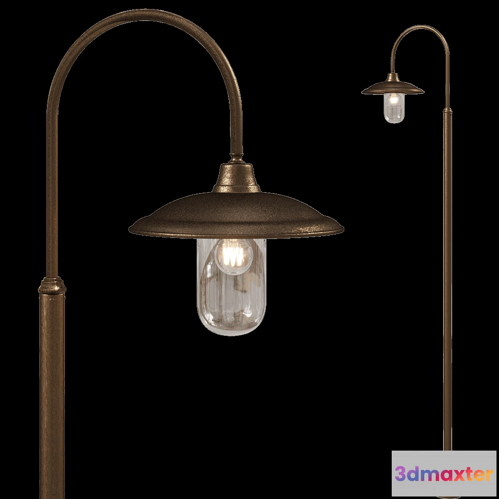 1609416 - Il Fanale - Floor lamp Barchessa 301.D7.ORB 3D Max