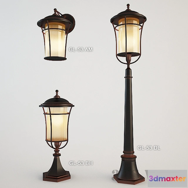 1609496 - exterior-models - Street lamp Brille 3D Max