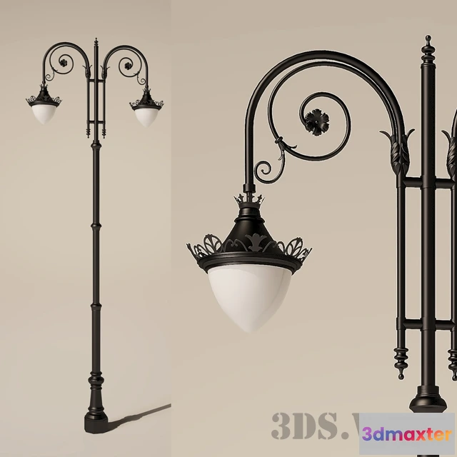 1609518 - exterior-models - Street Light Robers (Portico AL6819) 3D Max