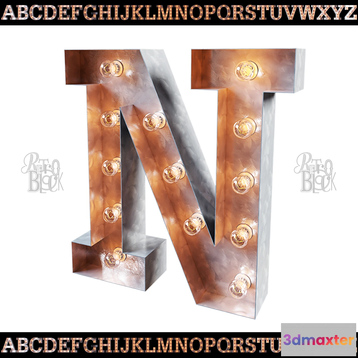 643857 - Alphabet (EN) RETROBLOCK