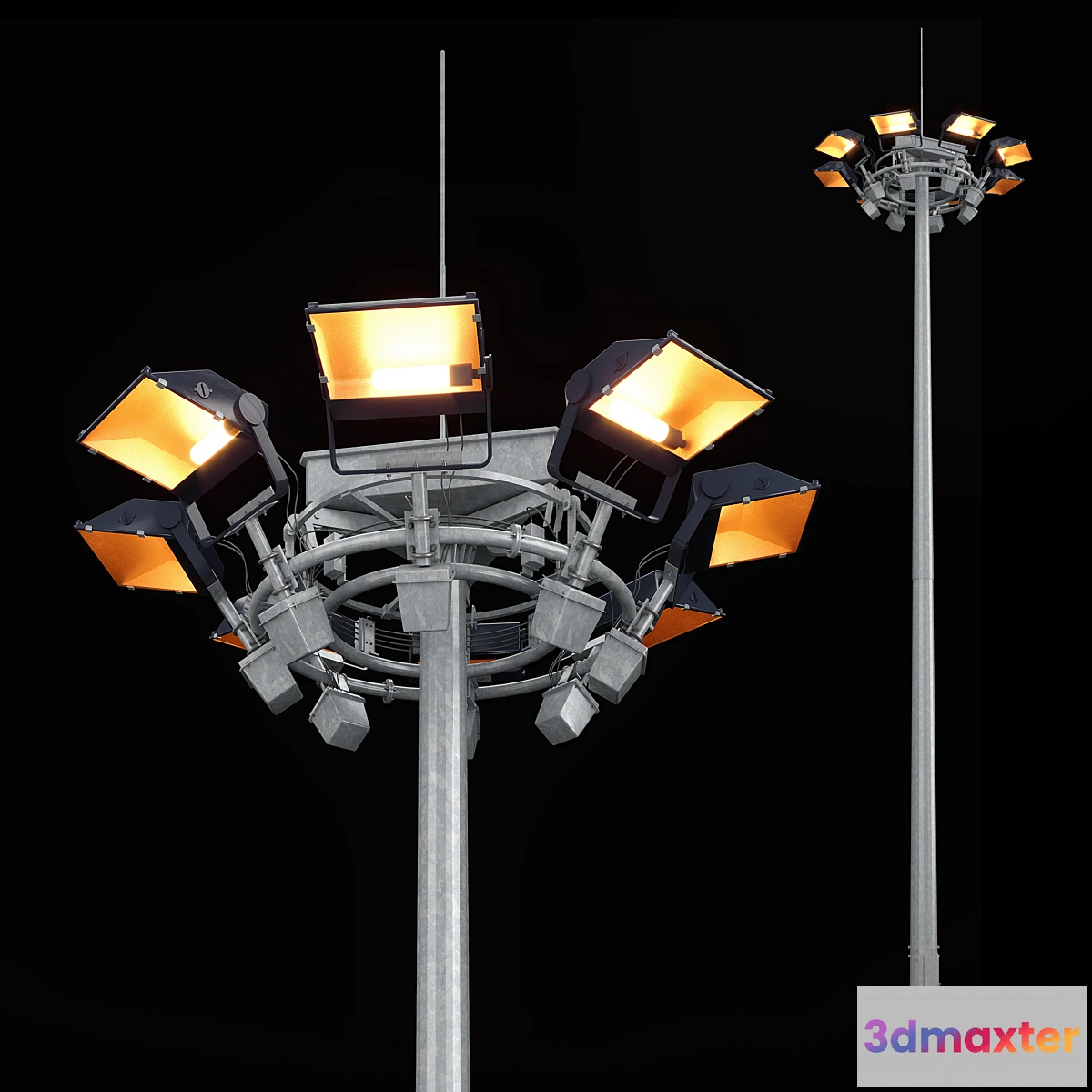 728258 - Mast with mobile crown + Spotlight Jupiter - No.2