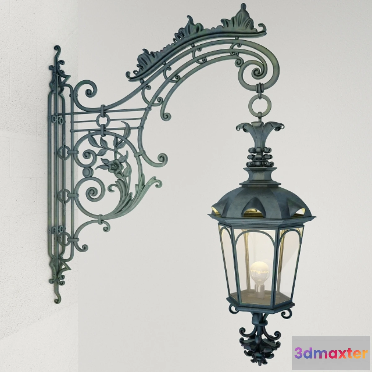 728298 - Wrought iron Wall Lamp - No.2