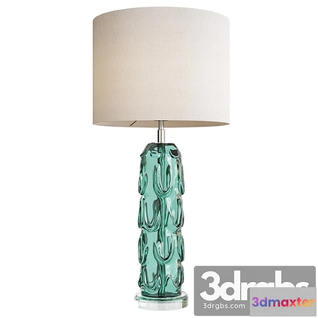 1051366 - Aqua crystal vase table lamp liang and eimil gabor