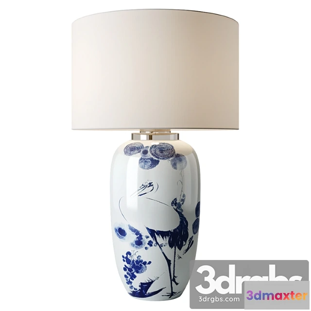 1051480 - Chinoiserie ceramic table lamp