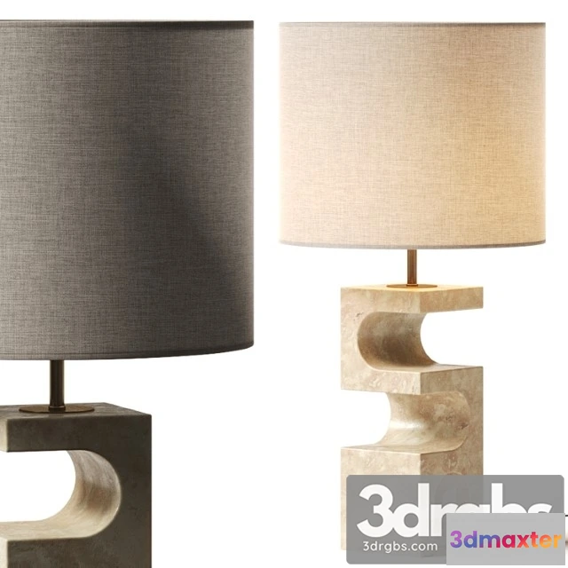 1051500 - Crate and barrel boveda stone table lamp