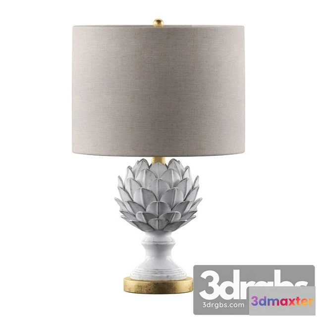 1051814 - Regina andrew leafy artichoke ceramic table lamp