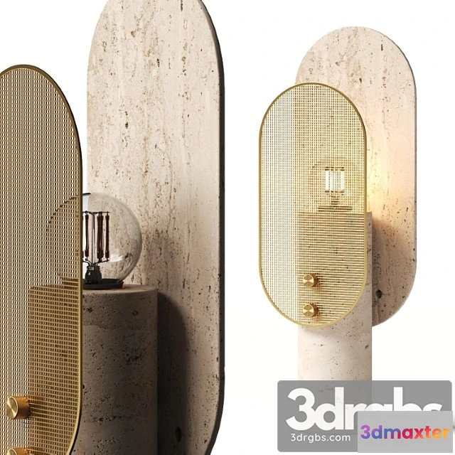 1051834 - Saccal design house travertino nostalgia table lamp