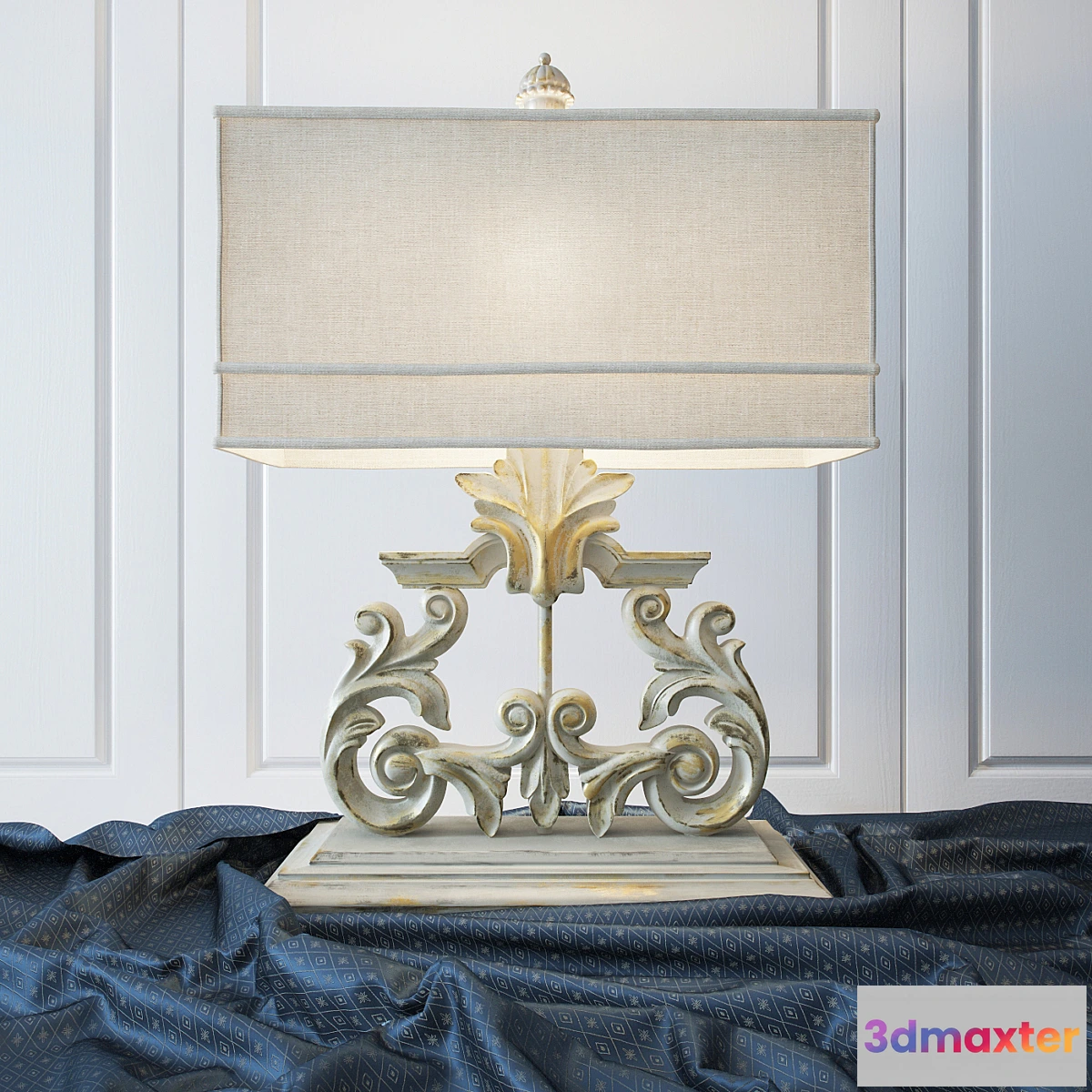 1276546 - Table Lamp Golden Harp Table Lamp 3D Max