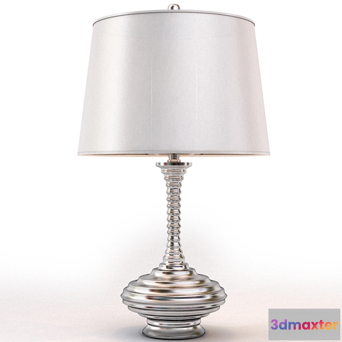 1282288 - CHROME TEMPO LAMP WIDE - No.2 3D Max