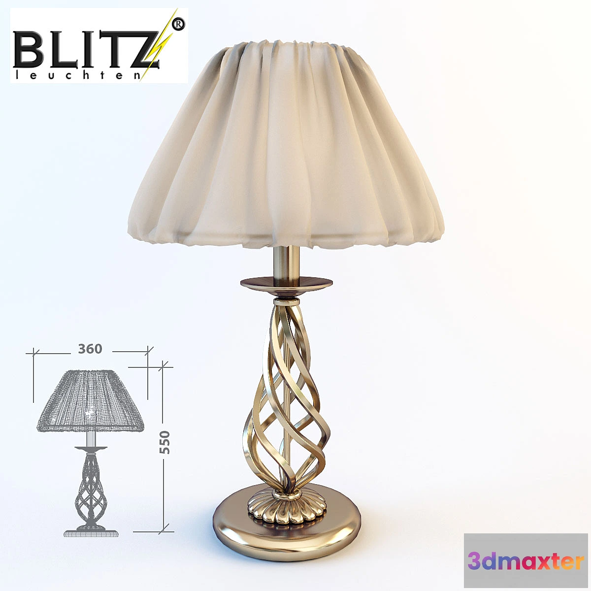 1283644 - Table lamp Blitz - No.2 3D Max