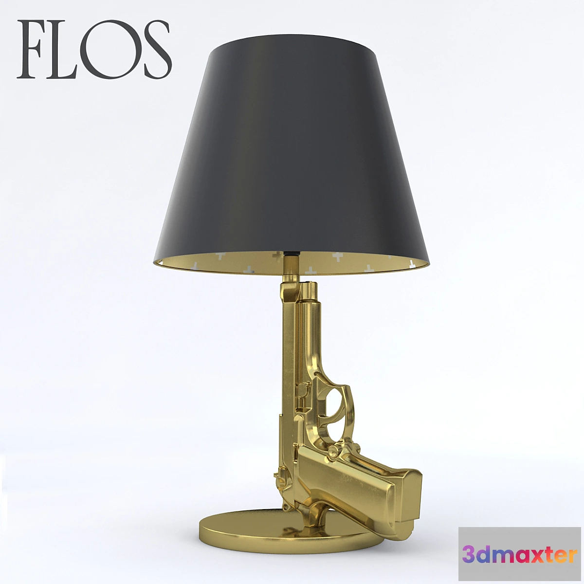 1286418 - FLOS BEDSIDE GUN LAMP 3D Max