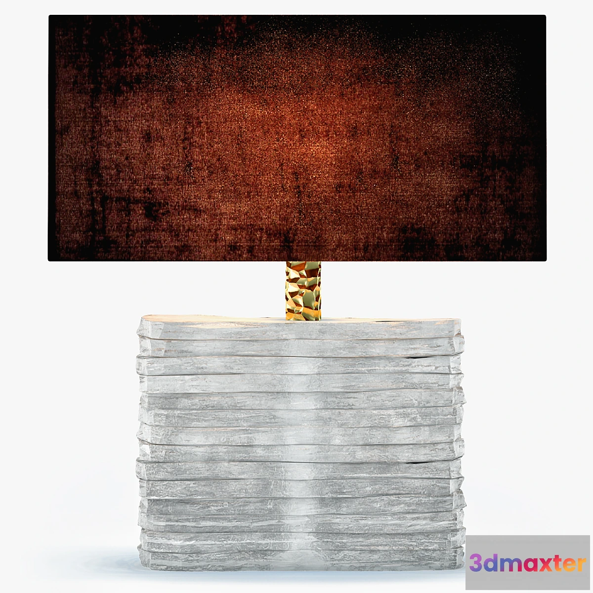 1293270 - Porta Romana Cystal Strata Lamp GLB16 3D Max