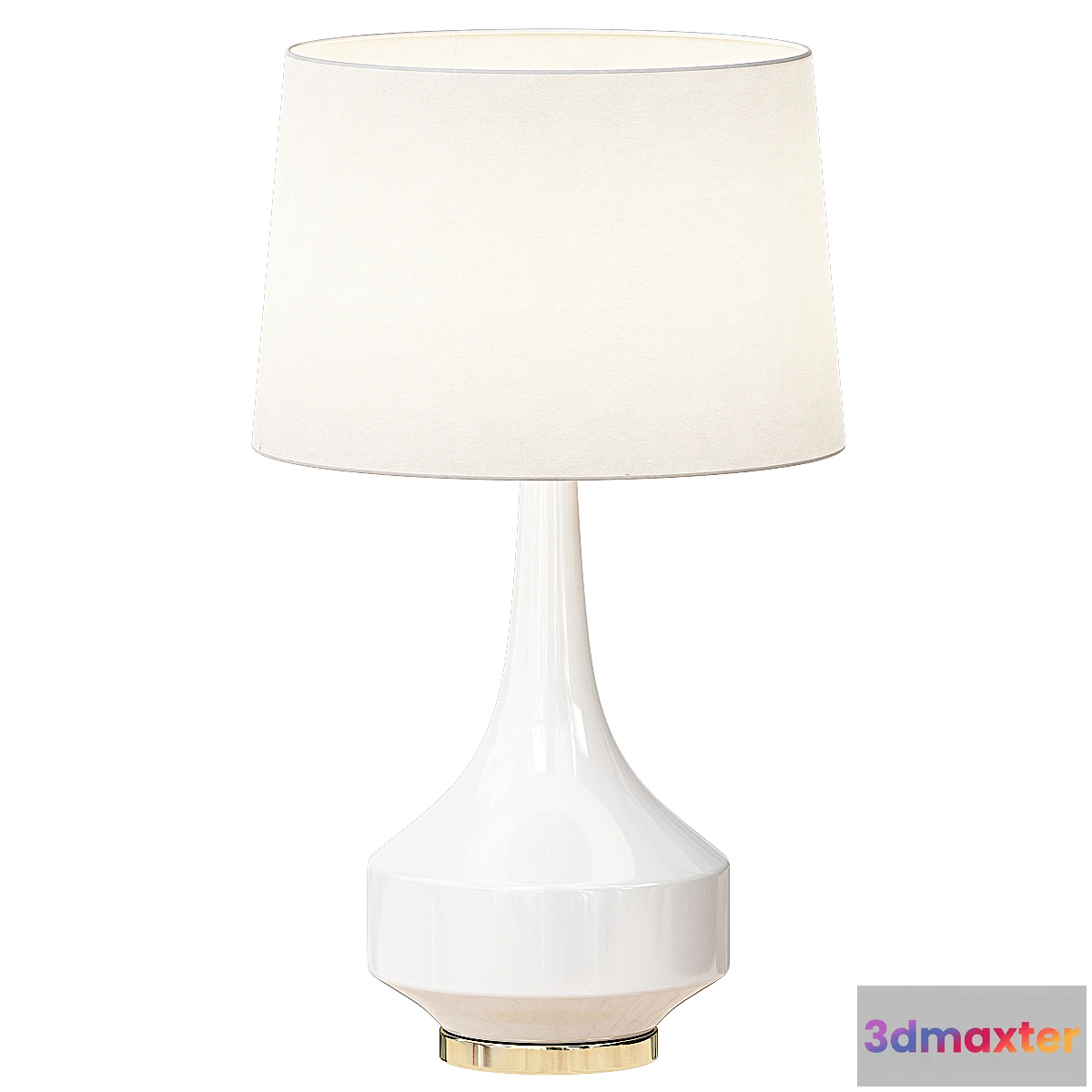 1297308 - Anderson Table Lamp White 3D Max