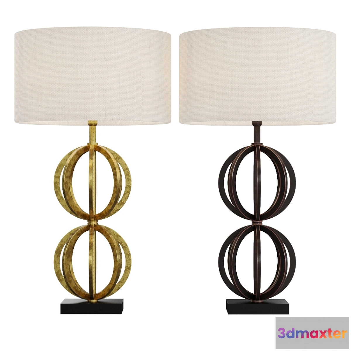 1300707 - Rollo Antique Gold & Bronze 2-in-1 3D Max