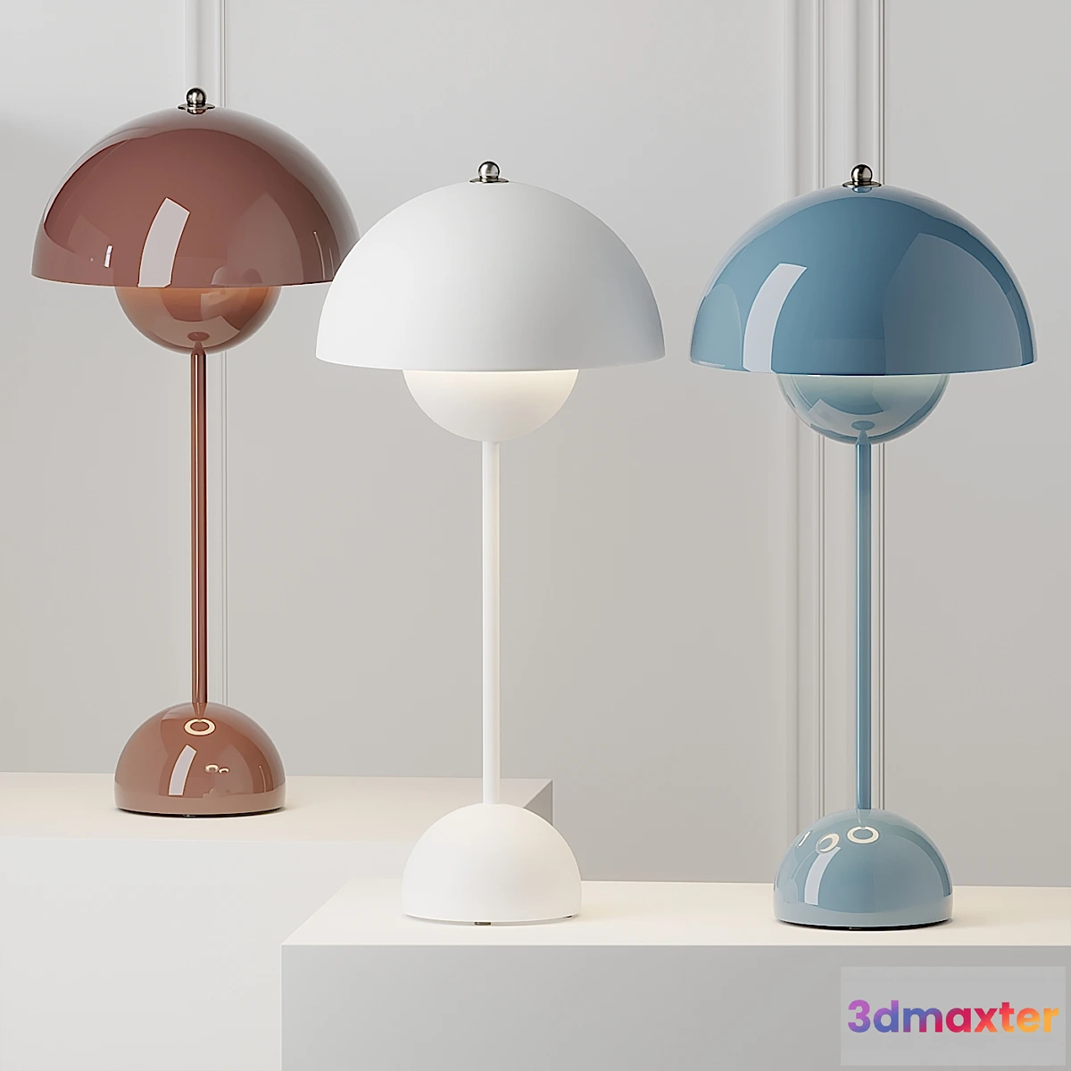 1303267 - FlowerPot VP3 Table Lamp by & Tradition 3D Max