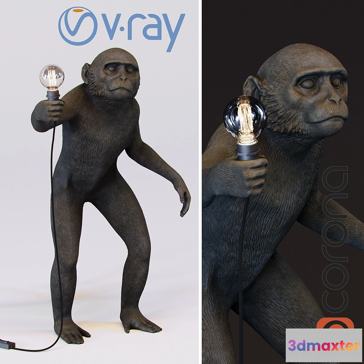 1304071 - The Monkey Lamp Standing Version - No.2 3D Max