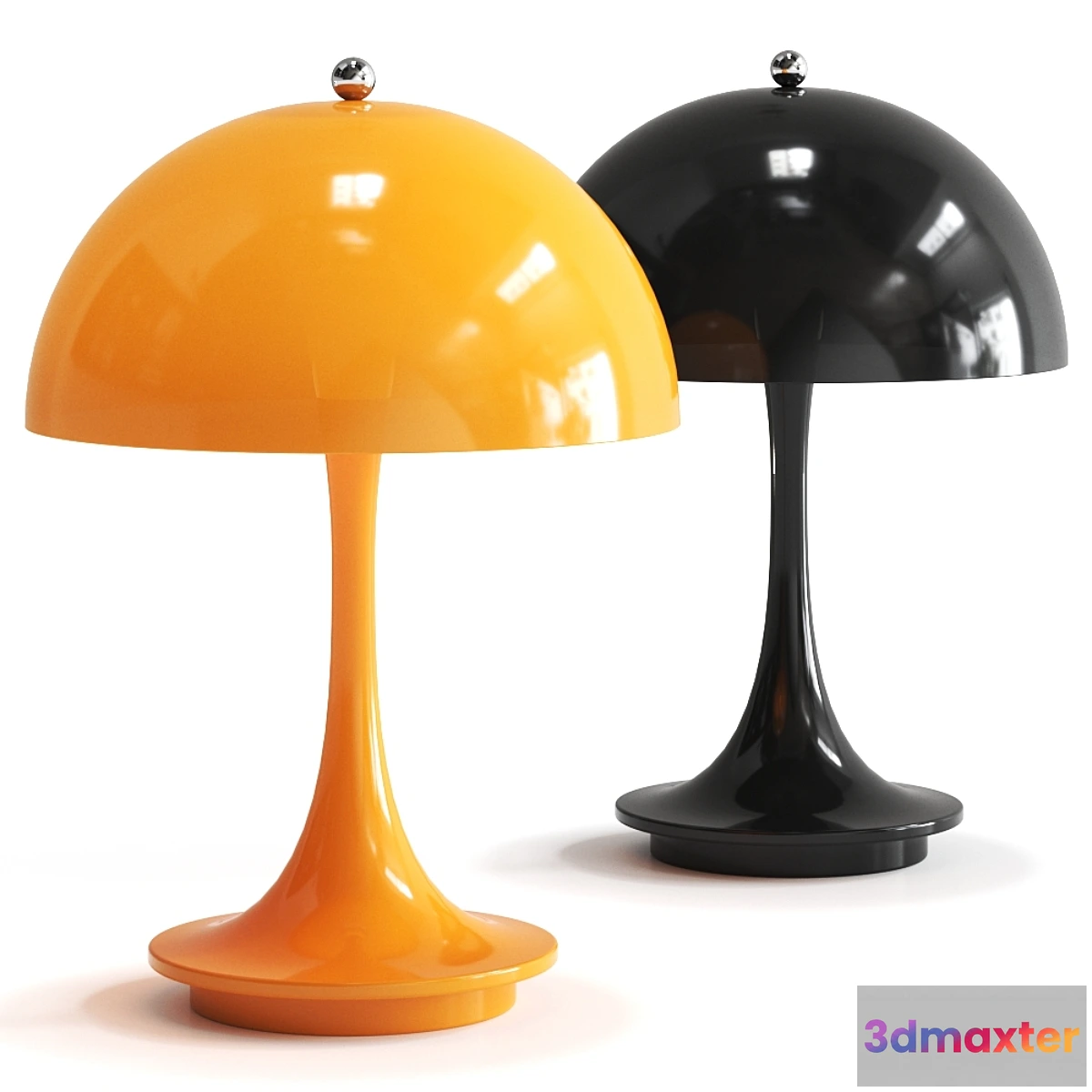 1304466 - Panthella Portable by Louis Poulsen Table Lamp - No.2 3D Max