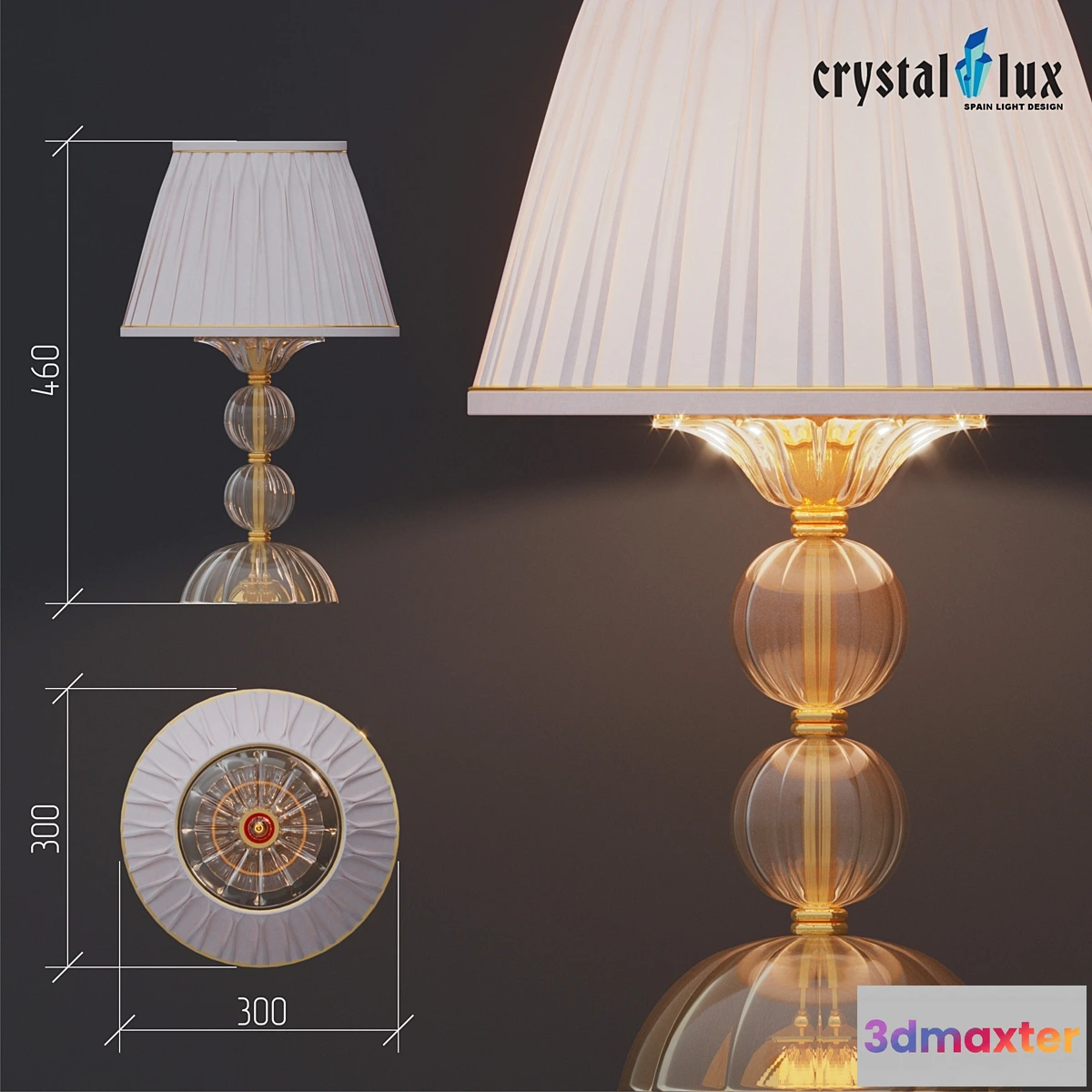 1315598 - Table Lamp Dream Crystal Lux 3D Max
