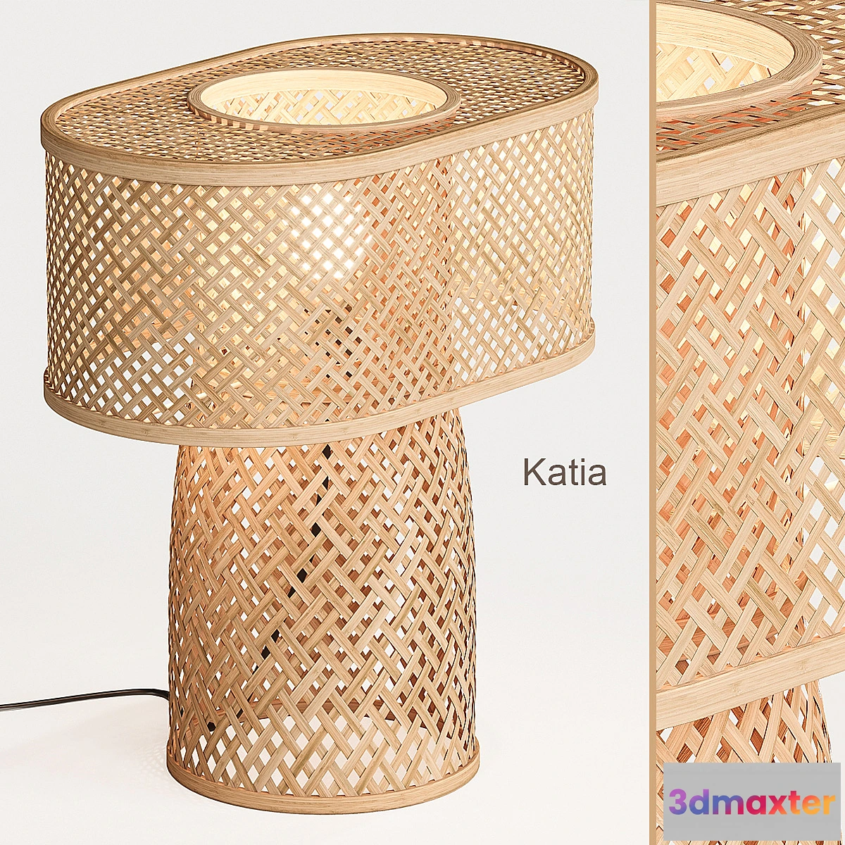 1316877 - Katia bamboo table lamp La Redoute - No.2 3D Max