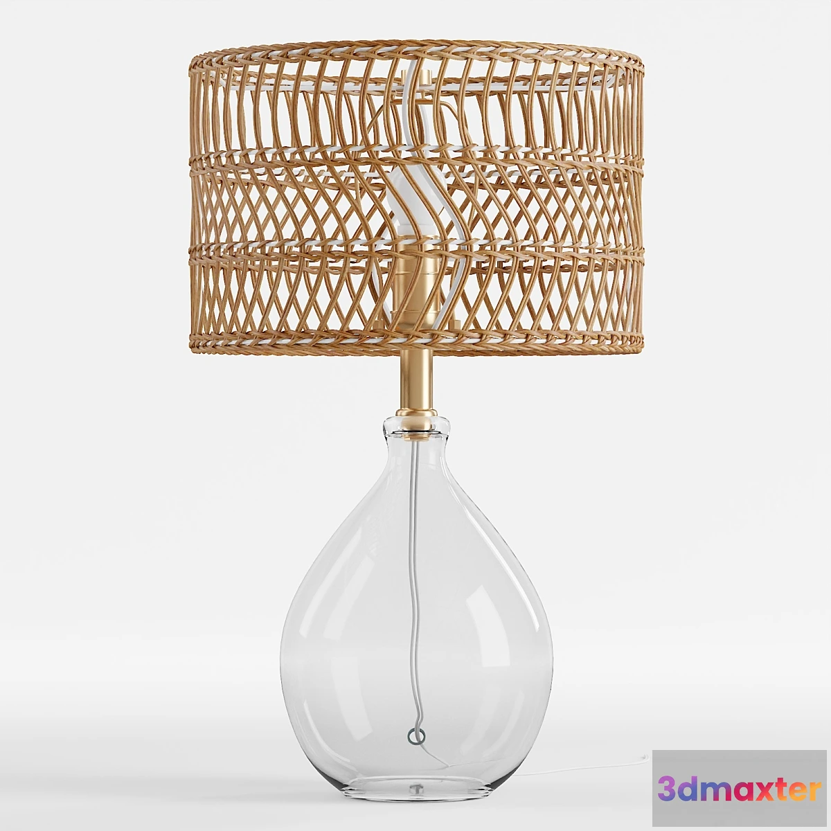 1329058 - Teardrop Glass Table Lamp 3D Max