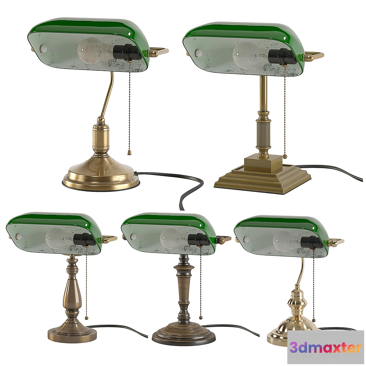 1330221 - Bankers-Study-Light 3D Max