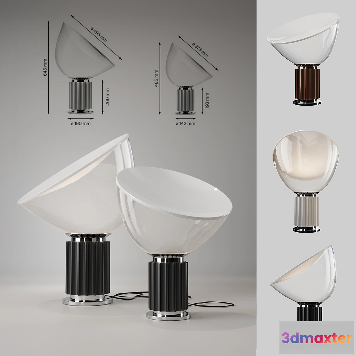 1330326 - FLOS Taccia + Taccia small 3D Max