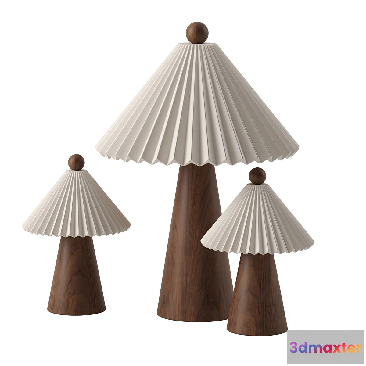 1334289 - Prairie Table Lamp by Huey Lightshop - No.2 3D Max