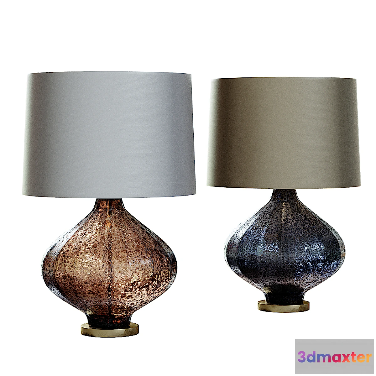 1345947 - Mid Century Studio Art Glass Lamp 3 3D Max