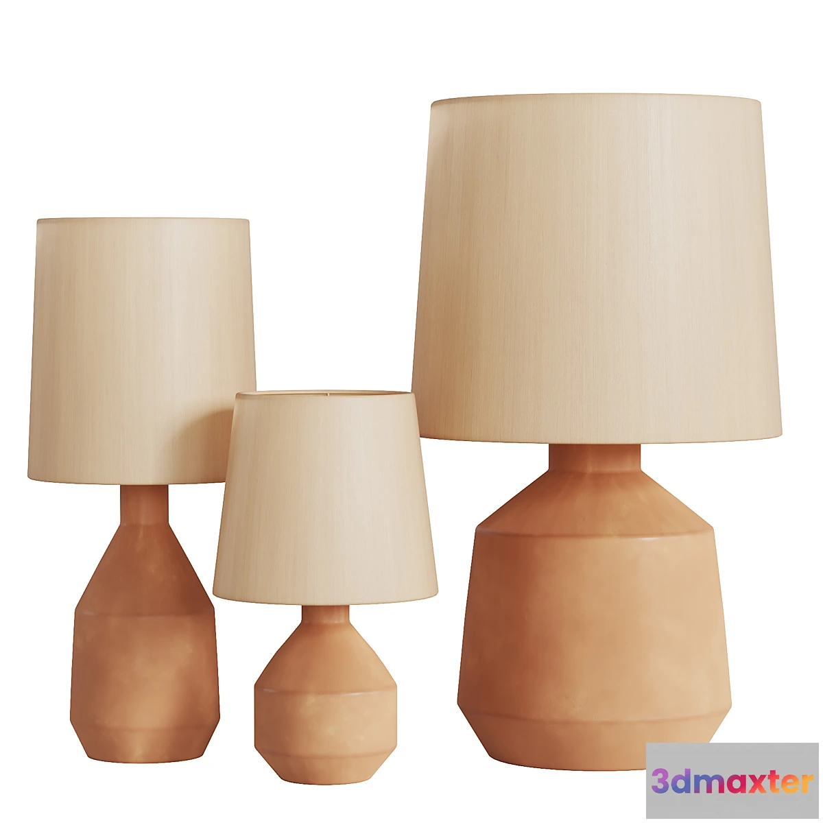 1347620 - Brynn Table Lamp of Westelm (3 Models) 3D Max