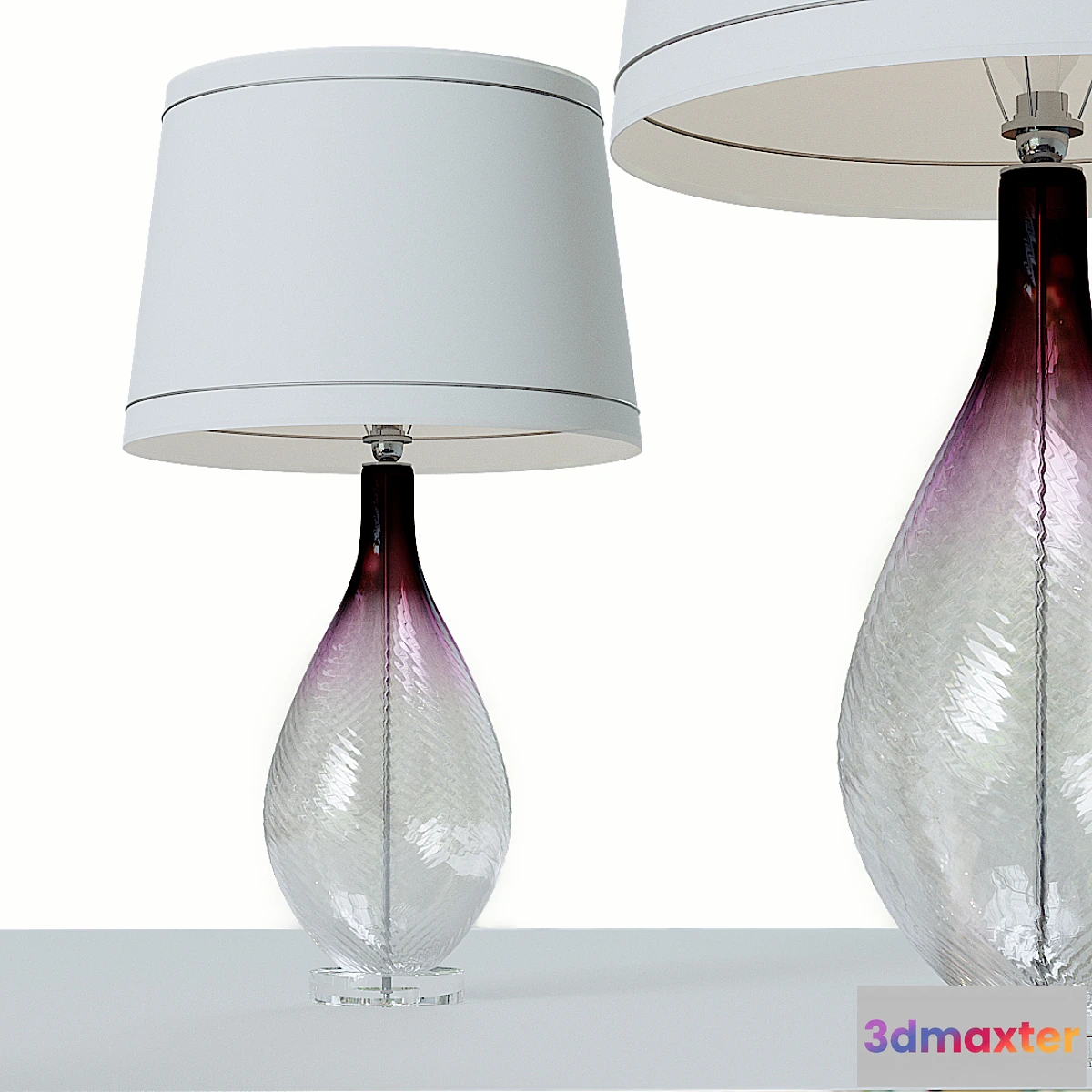 1348396 - Modern Studio Art Glass Console Lamp. 3D Max