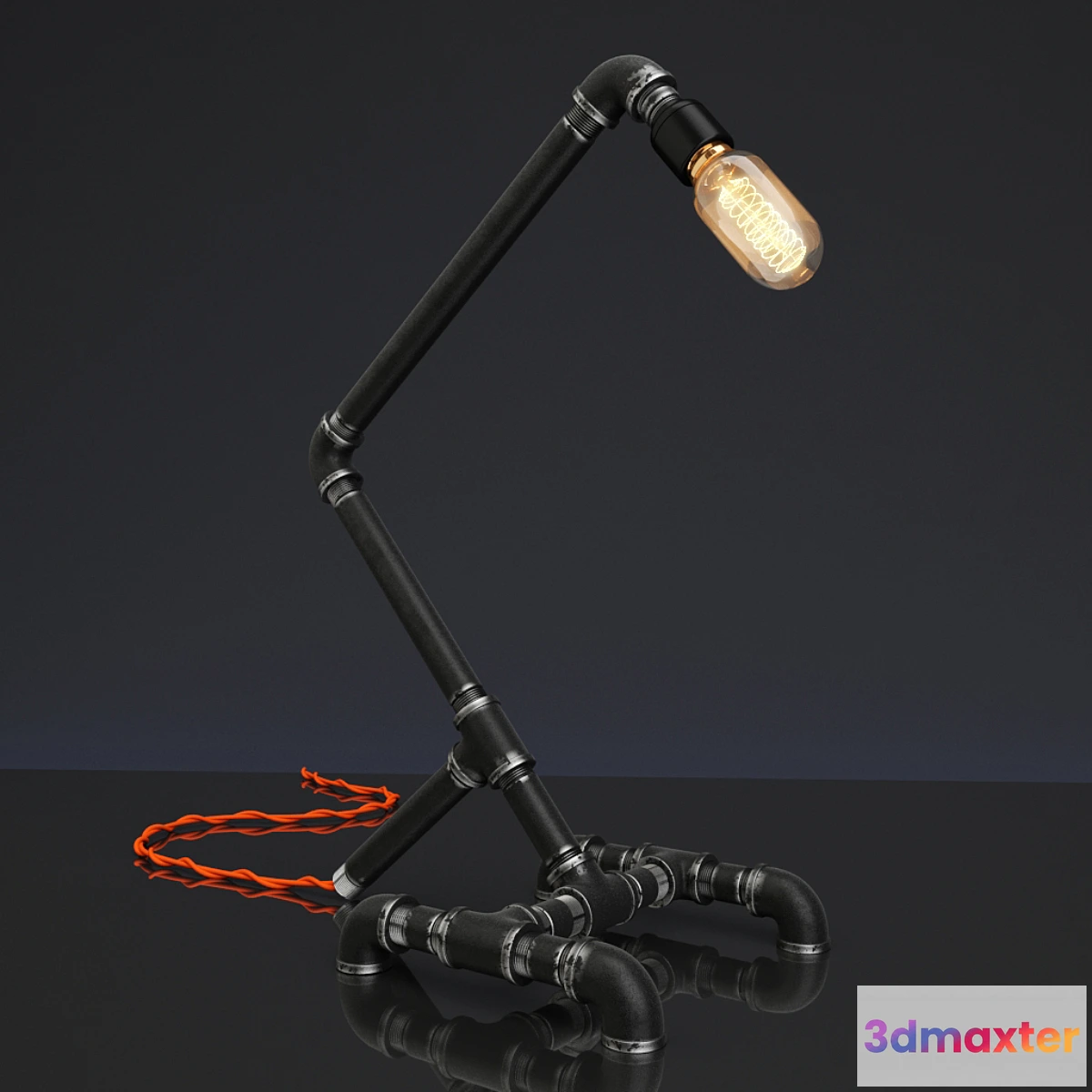 1351292 - Modern Industrial Pipe Lamp 3D Max