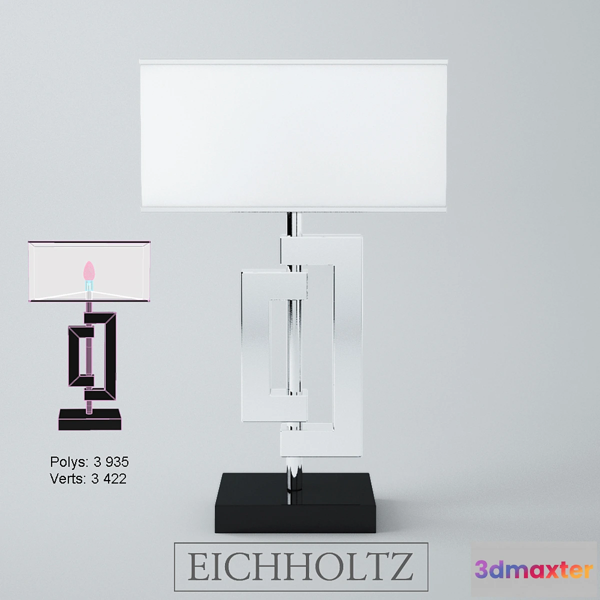 1351372 - Eichholtz lamp table leroux 3D Max