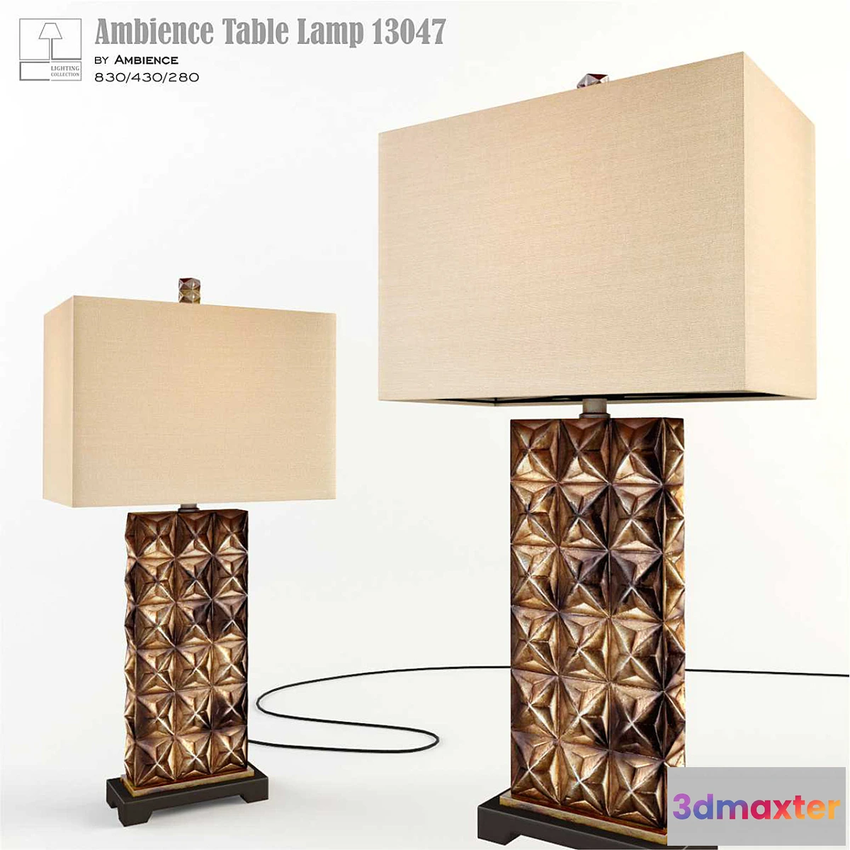 1392976 - Ambience Table Lamp 13047 3D Max