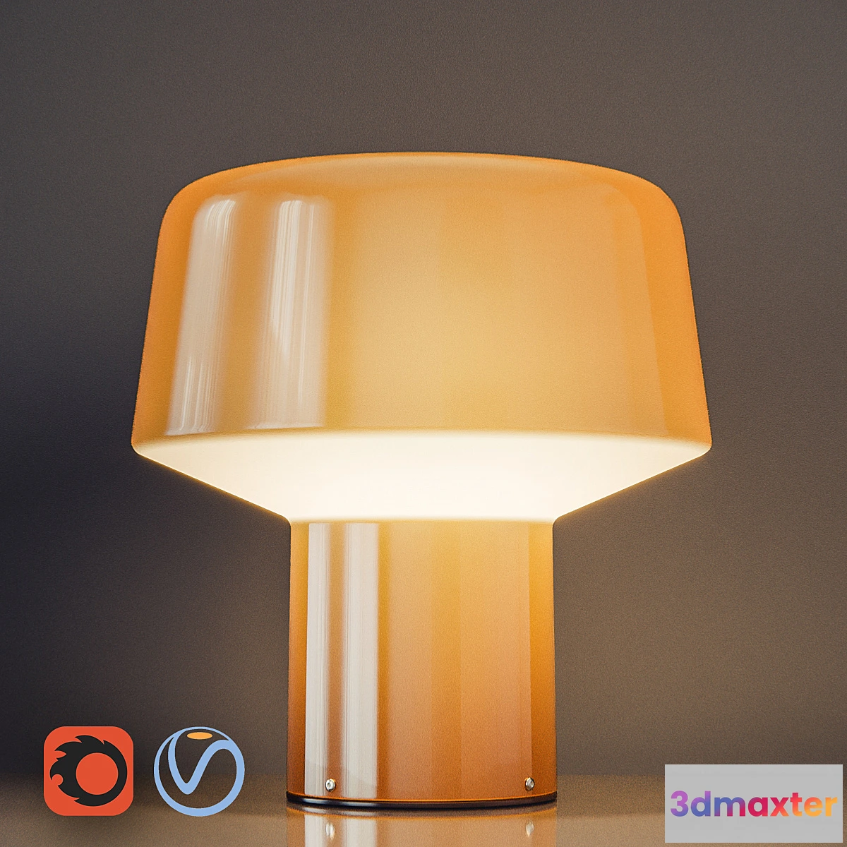 1404474 - Table lamp FOSCARINI Glass drop 3D Max