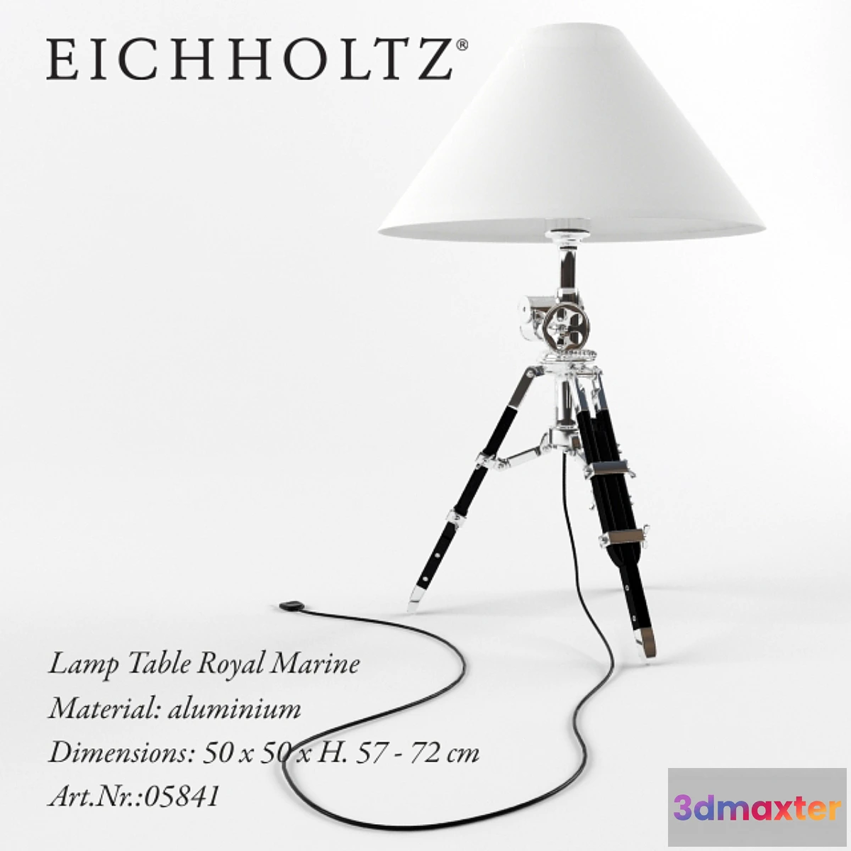1406388 - Eichholtz LampTable Royal Marine 3D Max