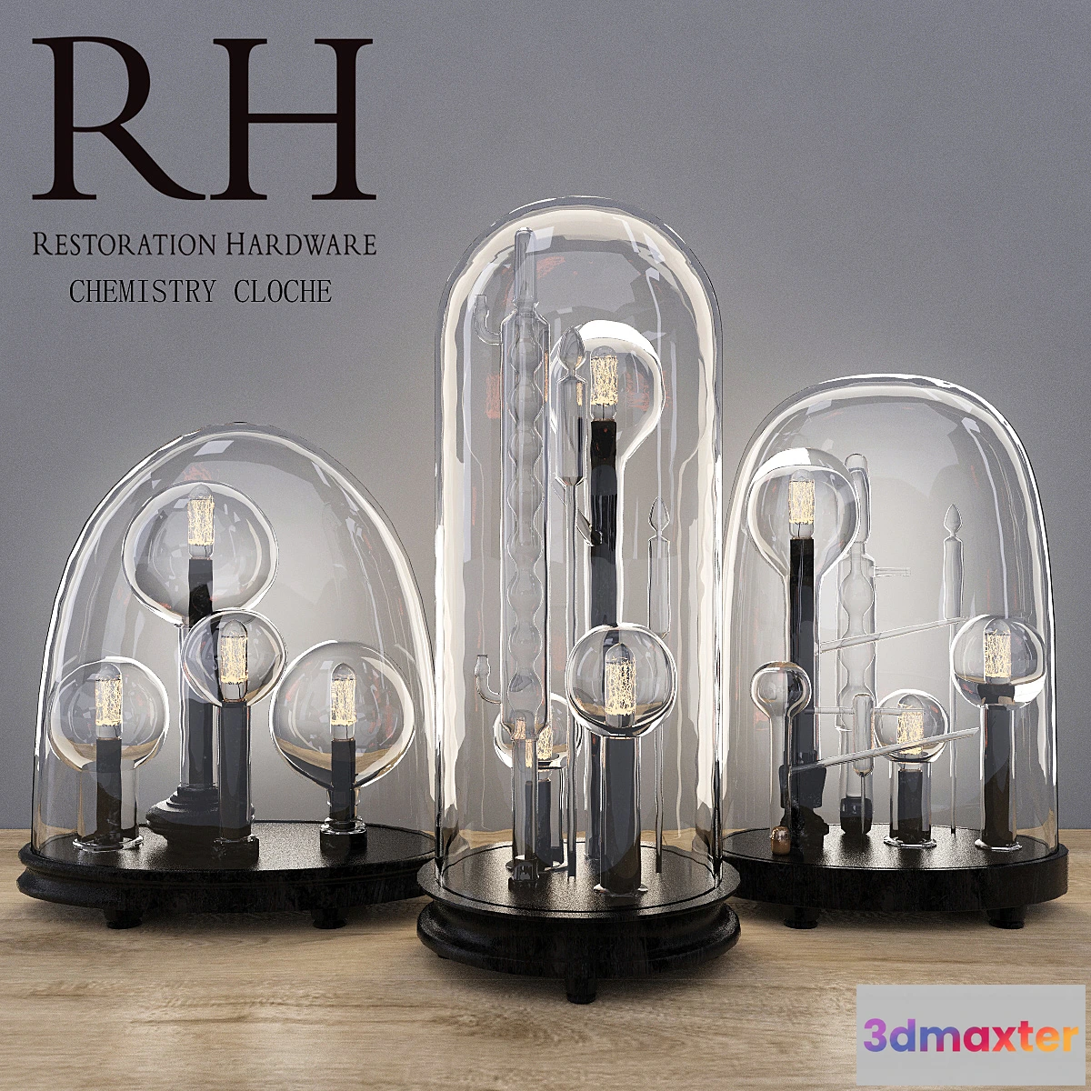 1410270 - RH CHEMISTRY CLOCHE set 3D Max