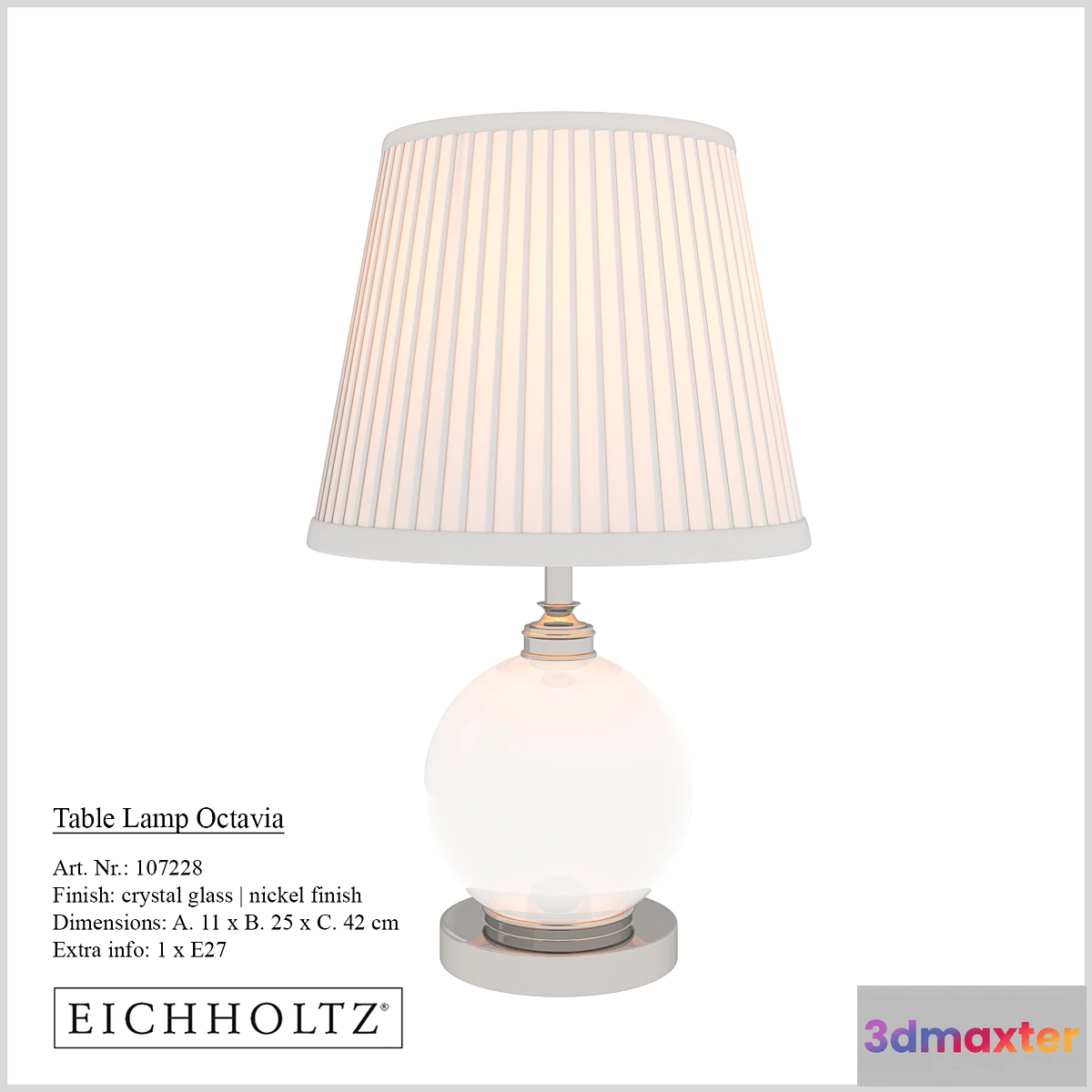 1414026 - Octavia Table Lamp by Eichholtz 3D Max