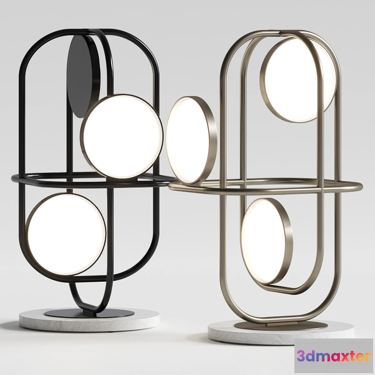 1419974 - Natuzzi Circle Table Lamps 3D Max