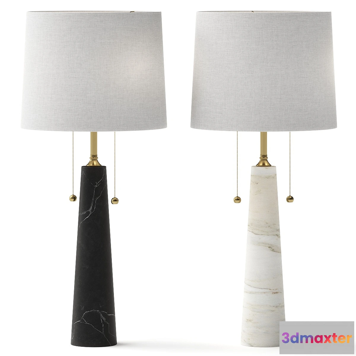 1433282 - Arteriors Essential Lighting Sidney Table Lamp 3D Max