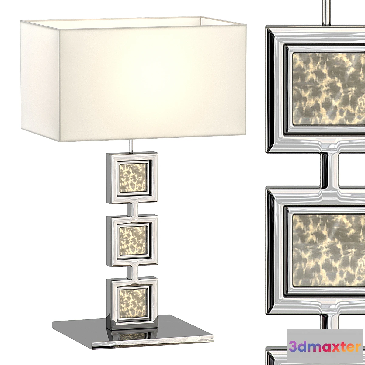 1436322 - Silver table lamp by e’NIGMA-code 3D Max