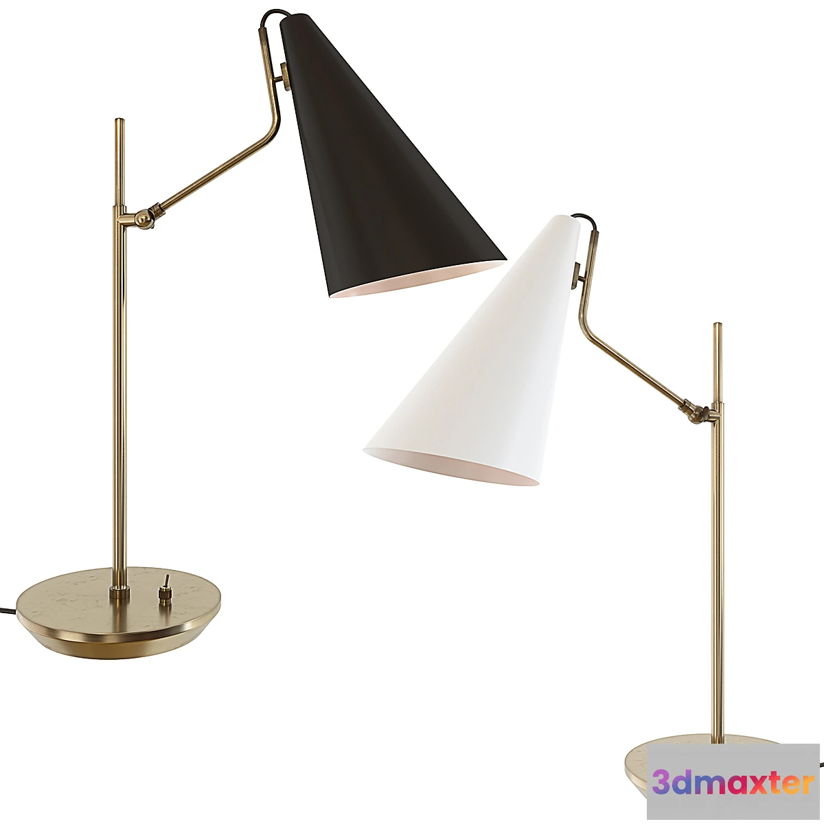 1439086 - RH CLEMENTE TASK TABLE LAMP 3D Max