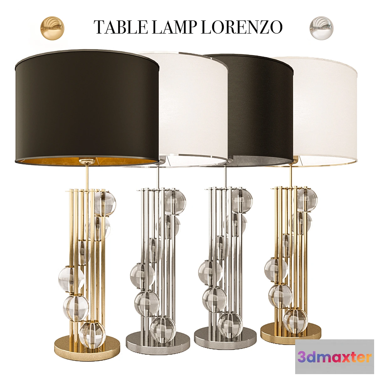 1439322 - Table lamp Eichholtz Lorenzo 3D Max