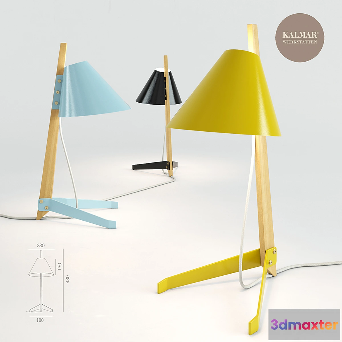 1439638 - BILLY BL TABLE LAMP 3D Max