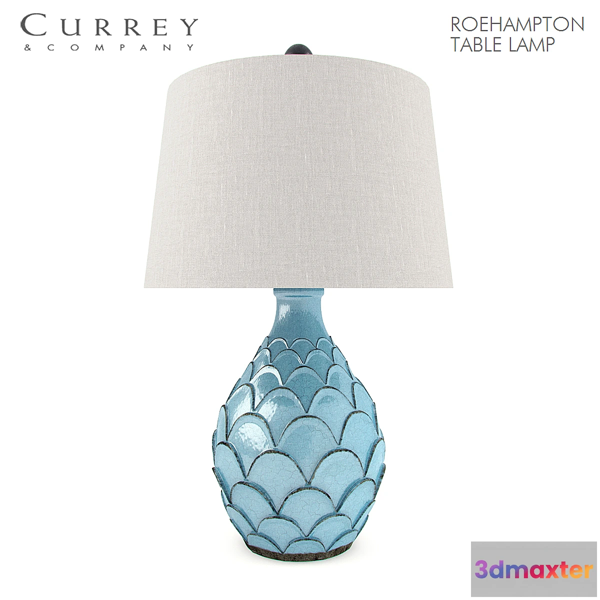 1444324 - Currey & Company ROEHAMPTON TABLE LAMP 3D Max