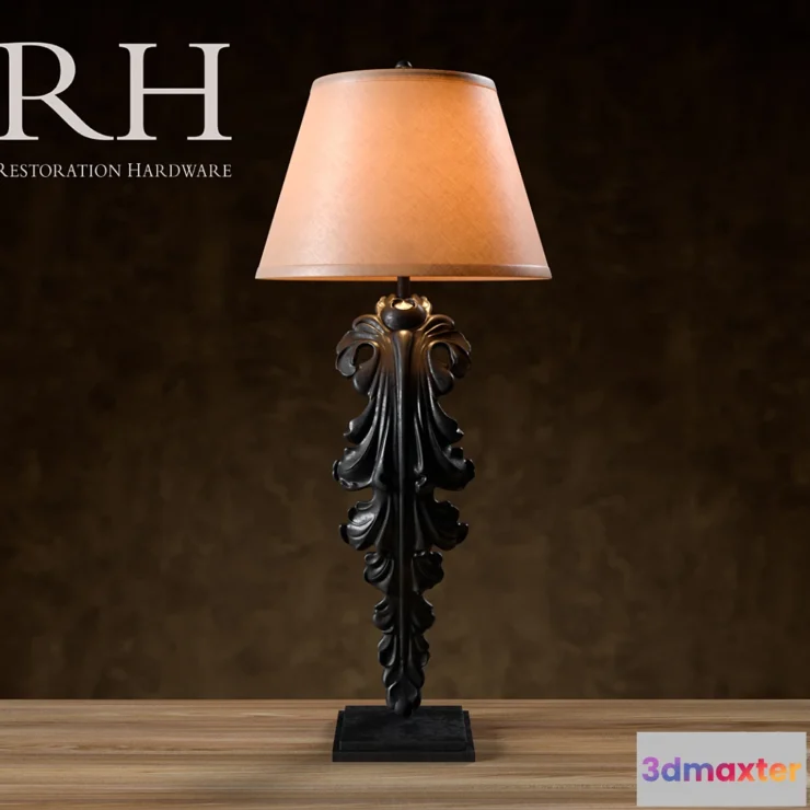 1446452 - Restoration Hardware Artifact Lamp 3D Max