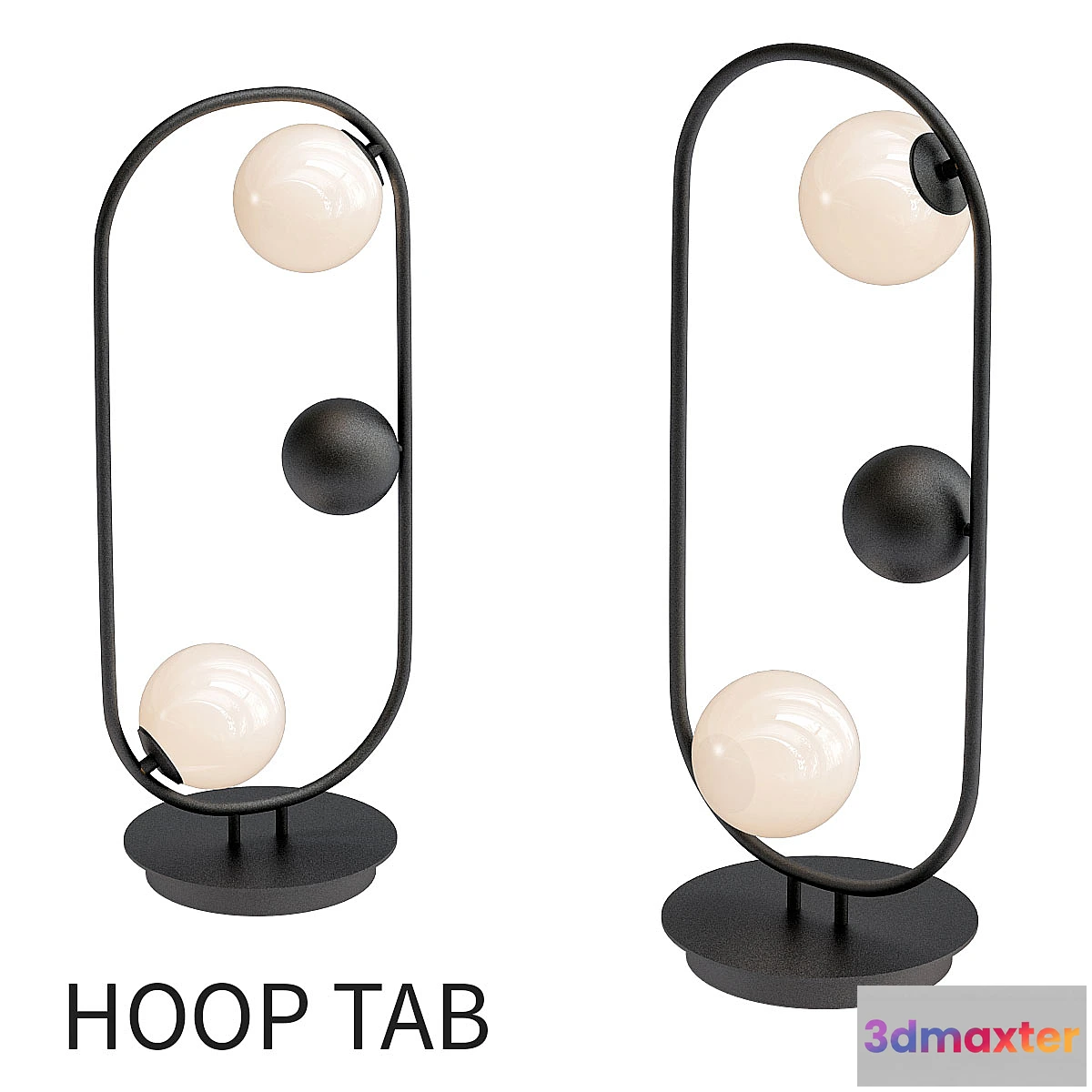 1455974 - HOOP TAB black 3D Max