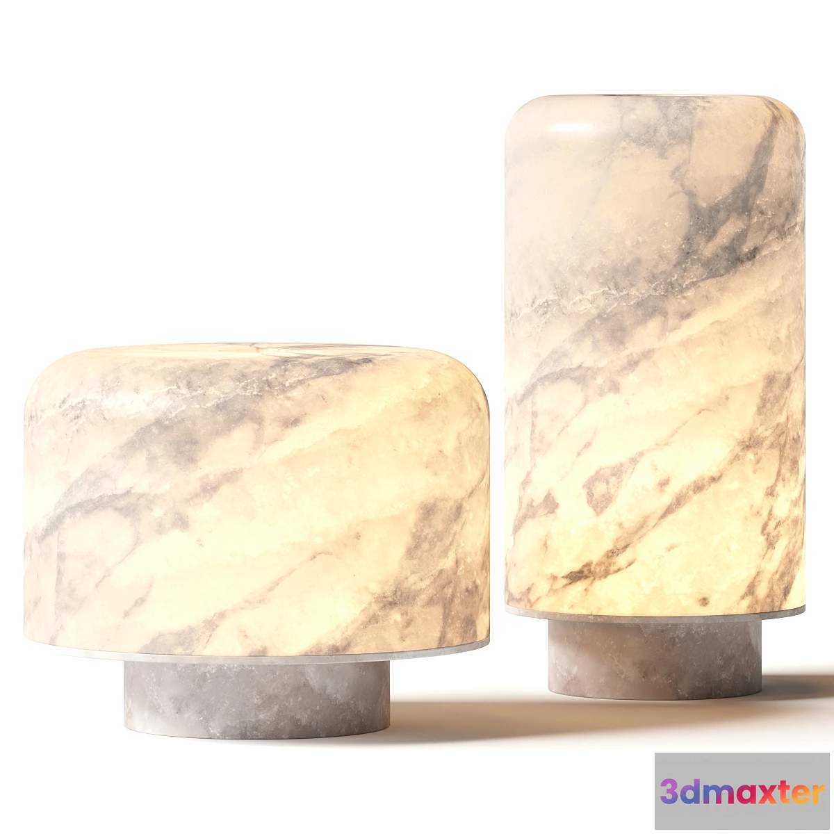 1458642 - Studio Raw Material Foxfire Pair of Lamps 3D Max