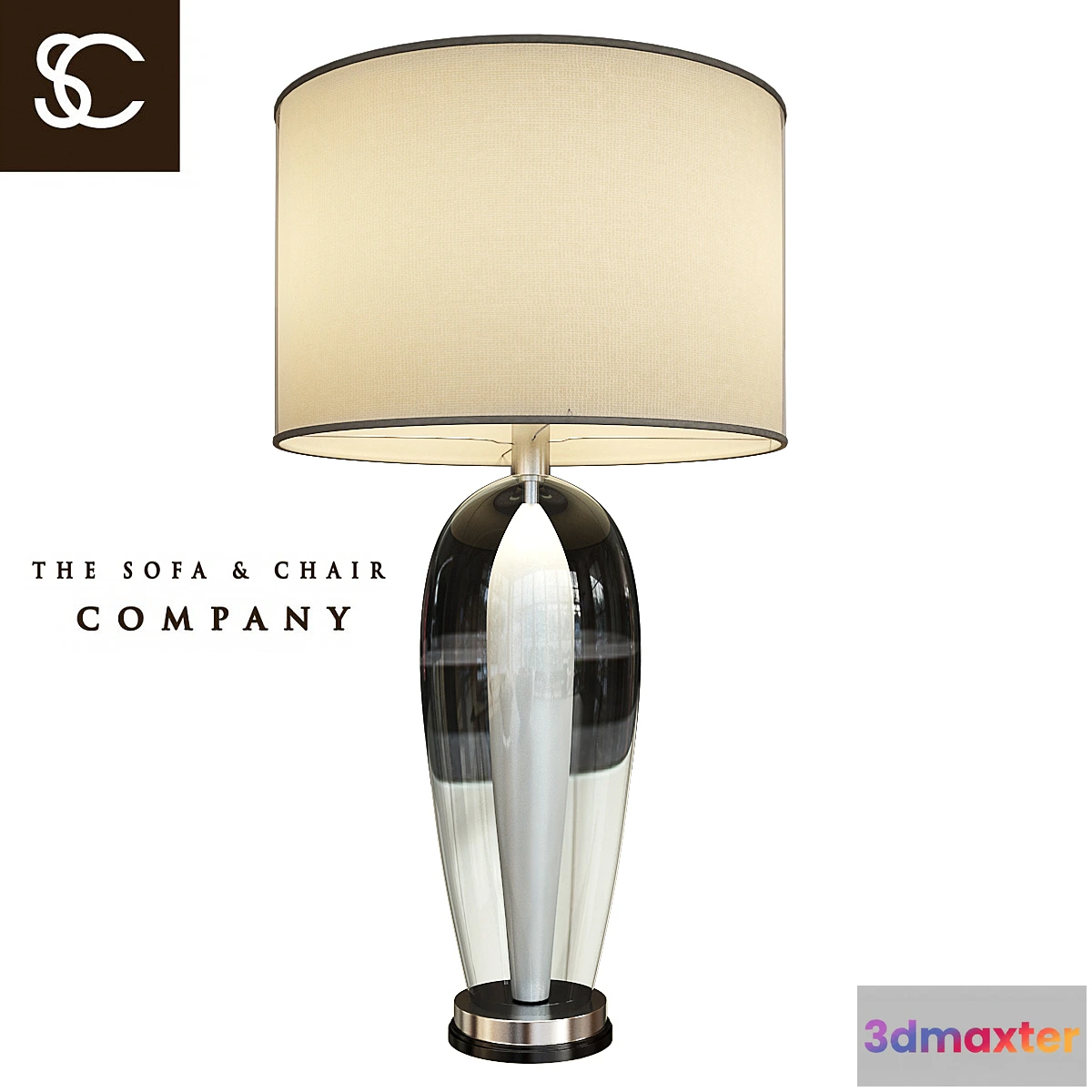 1461008 - Table lamp PETITE CONCAVE SILVER (The Sofa & Chair Company) 3D Max
